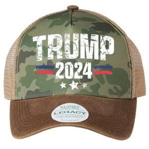 Im Voting For The Felon Grunge Front And Back Design Legacy Tie Dye Trucker Hat