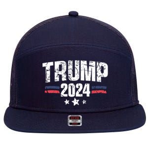 Im Voting For The Felon Grunge Front And Back Design 7 Panel Mesh Trucker Snapback Hat