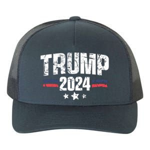 Im Voting For The Felon Grunge Front And Back Design Yupoong Adult 5-Panel Trucker Hat