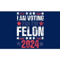 Im Voting For The Felon Grunge Front And Back Design Bumper Sticker