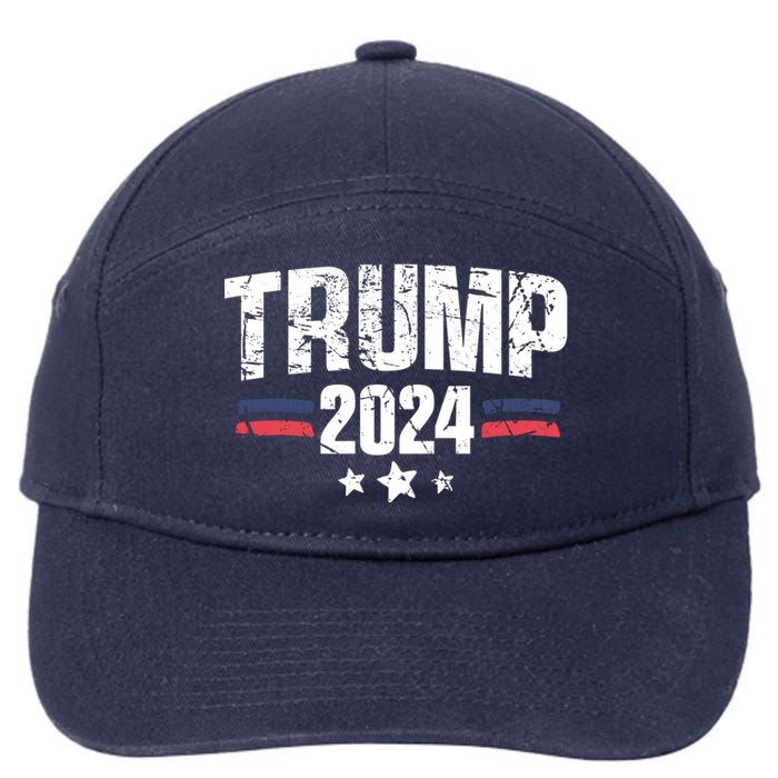 Im Voting For The Felon Grunge Front And Back Design 7-Panel Snapback Hat