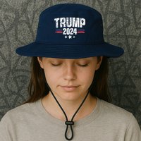 Im Voting For The Felon Grunge Front And Back Design Bucket Hat