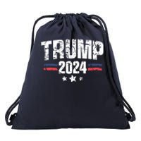 Im Voting For The Felon Grunge Front And Back Design Drawstring Bag