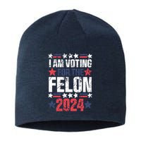 Im Voting For The Felon Grunge Front And Back Design Sustainable Beanie