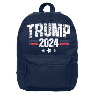 Im Voting For The Felon Grunge Front And Back Design 16 in Basic Backpack