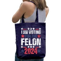 Im Voting For The Felon Grunge Front And Back Design Bag