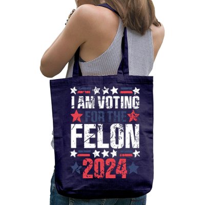 Im Voting For The Felon Grunge Front And Back Design Tote Bag