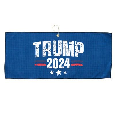 Im Voting For The Felon Grunge Front And Back Design Large Microfiber Waffle Golf Towel