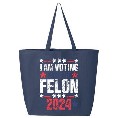 Im Voting For The Felon Grunge Front And Back Design 25L Jumbo Tote