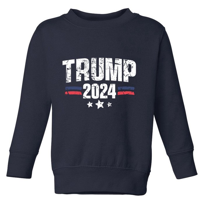 Im Voting For The Felon Grunge Front And Back Design Toddler Sweatshirt