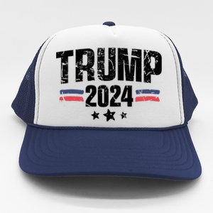 Im Voting For The Felon Grunge Front And Back Design Trucker Hat