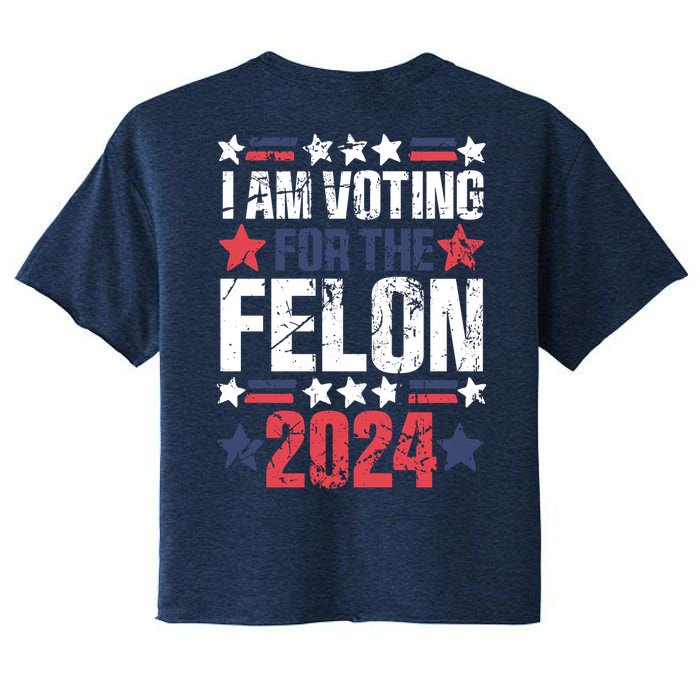Im Voting For The Felon Grunge Front And Back Design Crop Top