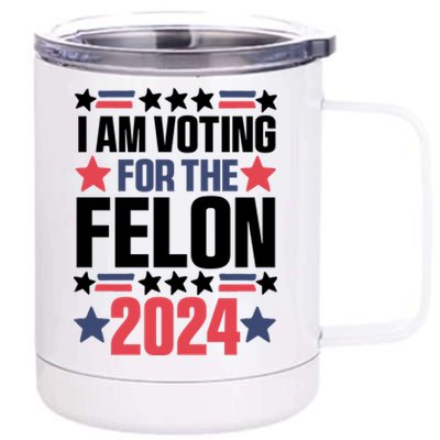 Im Voting For The Felon Grunge Front And Back Design 12 oz Stainless Steel Tumbler Cup