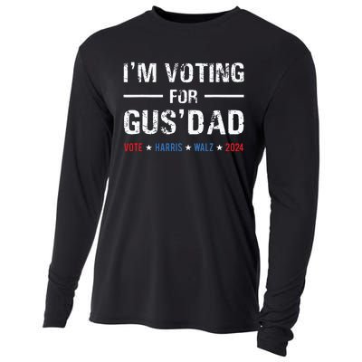 Im Voting For Gus Dad Vote Harris Walz 2024 Cooling Performance Long Sleeve Crew