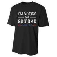 Im Voting For Gus Dad Vote Harris Walz 2024 Performance Sprint T-Shirt