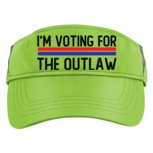 IM Voting For The Outlaw Cute Gift Fourth Of July Trump 2027 Gift Adult Drive Performance Visor