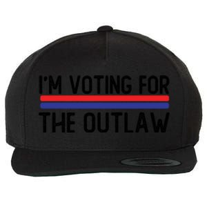 IM Voting For The Outlaw Cute Gift Fourth Of July Trump 2027 Gift Wool Snapback Cap