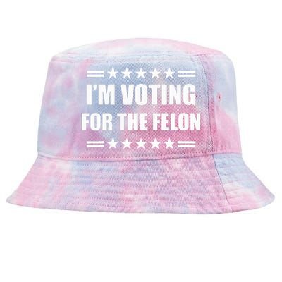 IM Voting For A Felon Tie-Dyed Bucket Hat