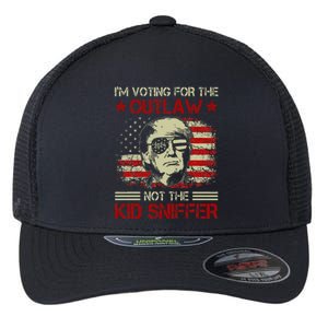 Im Voting For The Outlaw Not The Sniffer Trump 2024 Flexfit Unipanel Trucker Cap