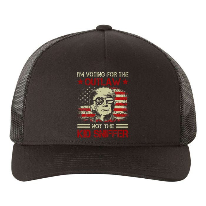 Im Voting For The Outlaw Not The Sniffer Trump 2024 Yupoong Adult 5-Panel Trucker Hat