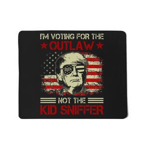 Im Voting For The Outlaw Not The Sniffer Trump 2024 Mousepad