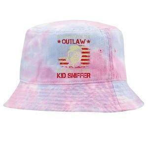 Im Voting For The Outlaw Not The Sniffer Trump 2024 Tie-Dyed Bucket Hat