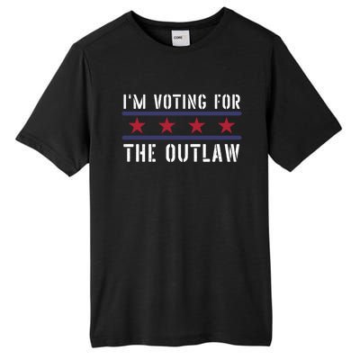 IM Voting For The Outlaw Great Gift Fourth Of July Trump 2033 Great Gift Tall Fusion ChromaSoft Performance T-Shirt