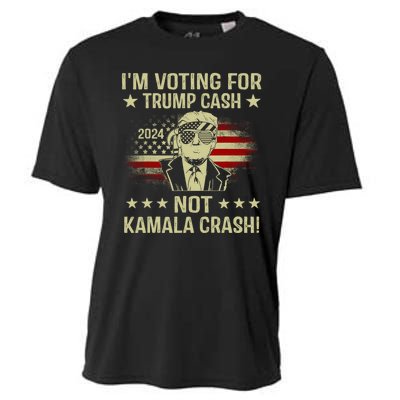 IM Voting For Trump Cash Not Kamala Crash Cooling Performance Crew T-Shirt