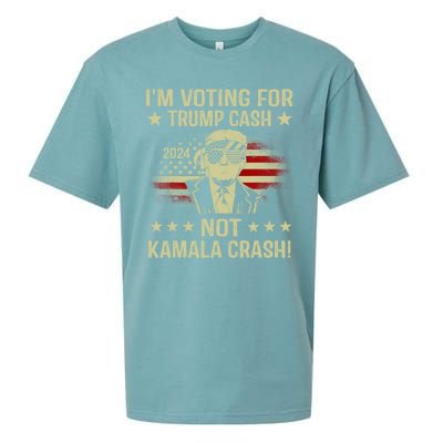 IM Voting For Trump Cash Not Kamala Crash Sueded Cloud Jersey T-Shirt