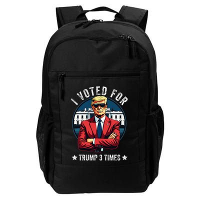 I Voted For Trump 3 Times Distressed Vintage Backpack