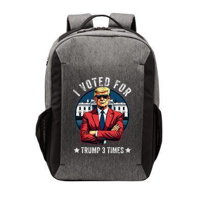 I Voted For Trump 3 Times Distressed Vintage Vector Backpack
