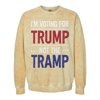 IM Voting For Trump Not The Tramp Colorblast Crewneck Sweatshirt