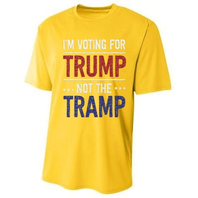 IM Voting For Trump Not The Tramp Performance Sprint T-Shirt