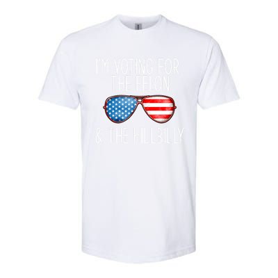 IM Voting For The Felon & The Hillbilly 2024 Pro Trump Meme Softstyle CVC T-Shirt