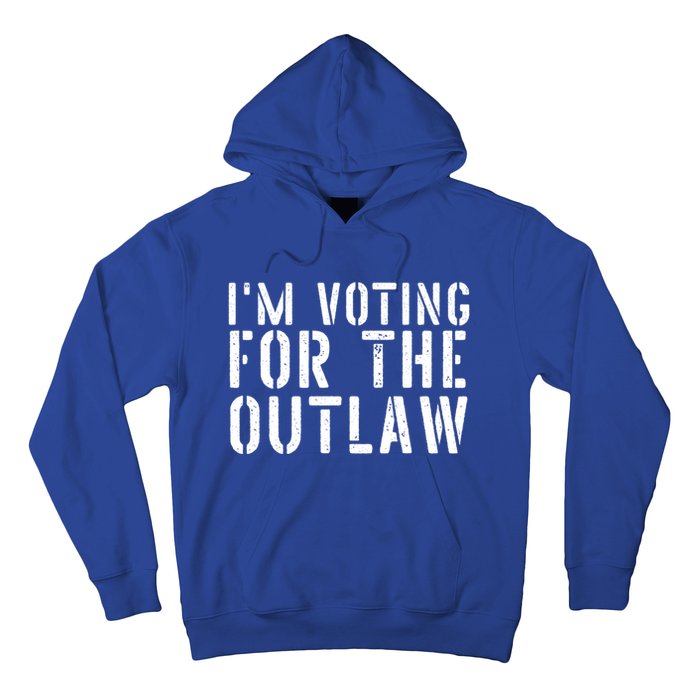 IM Voting For The Outlaw Gift Fourth Of July Trump 2034 Gift Hoodie