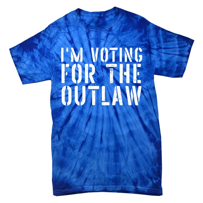 IM Voting For The Outlaw Gift Fourth Of July Trump 2034 Gift Tie-Dye T-Shirt