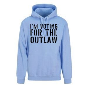 IM Voting For The Outlaw Gift Fourth Of July Trump 2034 Gift Unisex Surf Hoodie