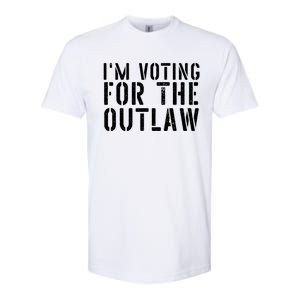 IM Voting For The Outlaw Gift Fourth Of July Trump 2034 Gift Softstyle CVC T-Shirt