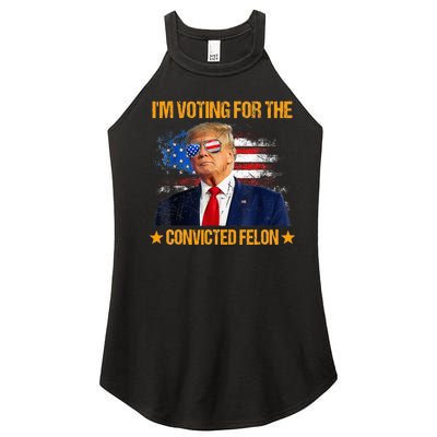 IM Voting For The Convicted Felon Women’s Perfect Tri Rocker Tank