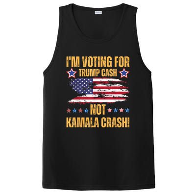 IM Voting For Trump Cash Not Kamala Crash American Flag PosiCharge Competitor Tank