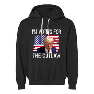 I’M Voting For The Outlaw Donald Trump Garment-Dyed Fleece Hoodie