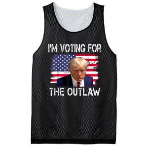 I’M Voting For The Outlaw Donald Trump Mesh Reversible Basketball Jersey Tank