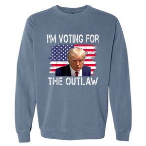 I’M Voting For The Outlaw Donald Trump Garment-Dyed Sweatshirt