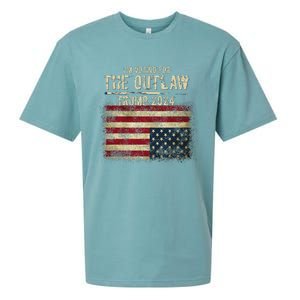 IM Voting For The Outlaw Trump 2024 Upside Down Flag Sueded Cloud Jersey T-Shirt