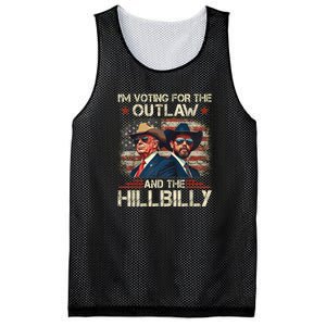 IM Voting For The Outlaw And The Hillbilly Trump Vance 2024 Mesh Reversible Basketball Jersey Tank