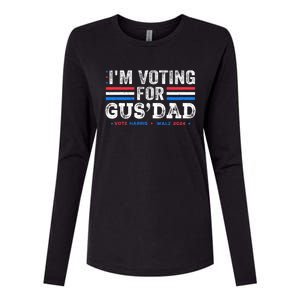 IM Voting For Gus Dad Vote Kamala Harris Walz 2024 Womens Cotton Relaxed Long Sleeve T-Shirt