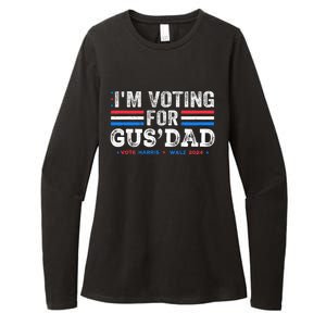 IM Voting For Gus Dad Vote Kamala Harris Walz 2024 Womens CVC Long Sleeve Shirt