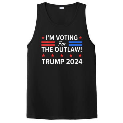 Im Voting For The Outlaw Funny Pro Trump 2024 Election PosiCharge Competitor Tank