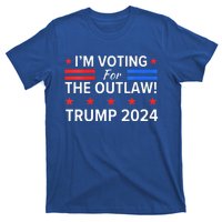 Im Voting For The Outlaw Funny Pro Trump 2024 Election T-Shirt