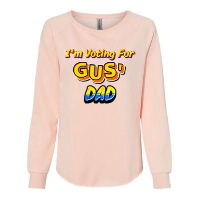 IM Voting For GusS Dad Womens California Wash Sweatshirt